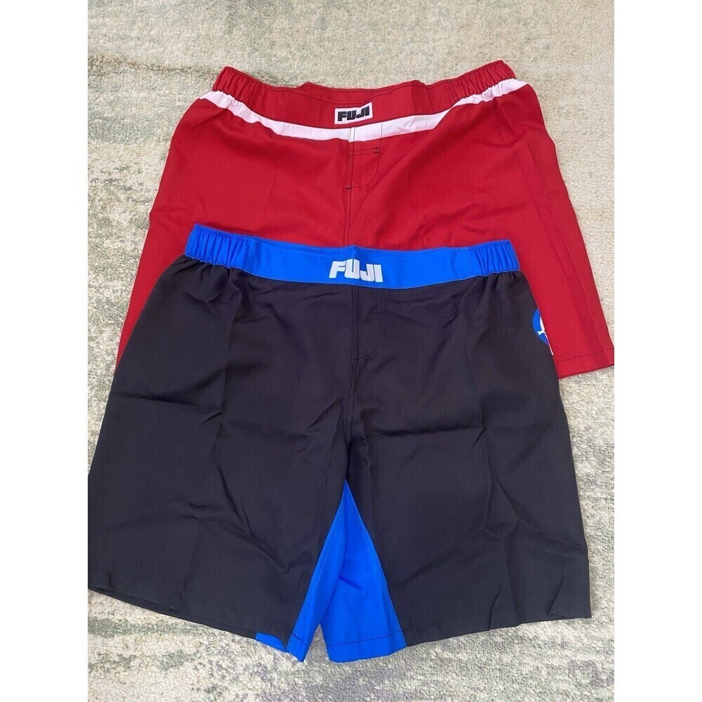 Fuji - Size 42" Everyday Grappling Red & High Impact Lightweight Shorts Black